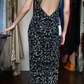 Halter Black Prom Dress High Neck Silver Vine Hand Beading Sleeveless Sheath Evening Gown gh9832