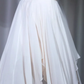 ✨Girlhomeshops-Ivory Halter Midi Prom Gown V Neck Open Back Irregular Ruffle Hem Chiffon Cocktail Dress gh10104