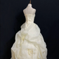Pale Yellow Spaghetti Strap Romantic Wedding Dress, Cinched Waist, Voluminous Princess Skirt gh8296