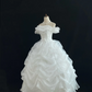 White Off-the-Shoulder Lovely Elegant Romantic Gown, Voluminous Tiered Skirt, Wedding Dress & Bridal Gown gh8120