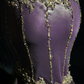 ✨Girlhomeshops-Halter Purple Beaded Mermaid Evening Gown, Sheer Mesh Formal Dress gh10277