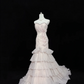 Blush Pink Strapless, Cinched Waist, Slim Fit Sexy Mermaid Skirt Long Romantic Dress, Wedding Gown gh8032
