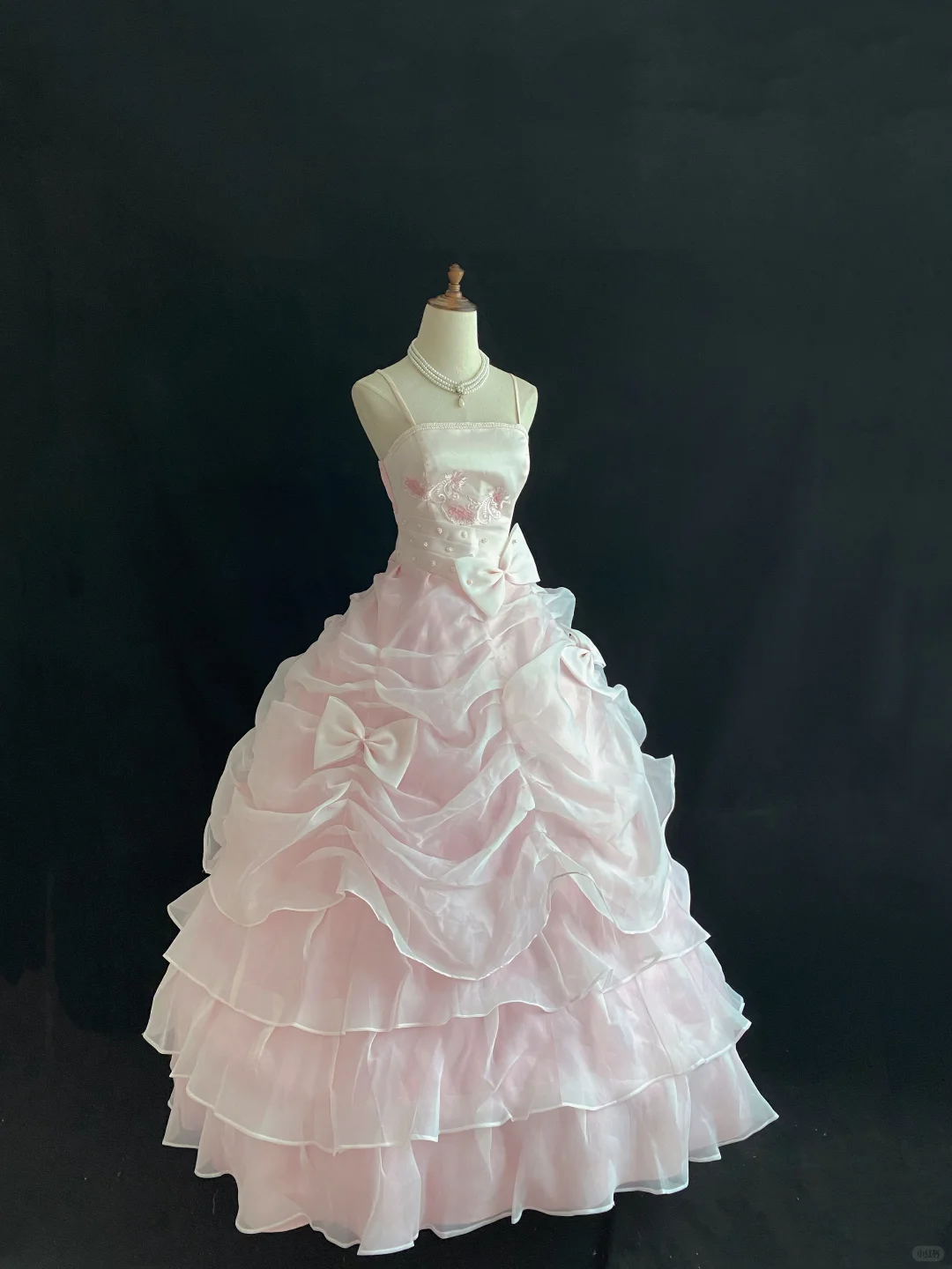 Light Pink Spaghetti Strap Romantic Dress for Girls, Fitted Waist, Fluffy Princess Skirt, Cute Young Lady Wedding Dress & Bridal Gown gh8166