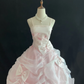 Light Pink Spaghetti Strap Romantic Dress for Girls, Fitted Waist, Fluffy Princess Skirt, Cute Young Lady Wedding Dress & Bridal Gown gh8166