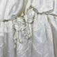 White Strapless Waist-Cinched Voluminous Skirt Gown | For Birthday & Graduation Parties gh7163
