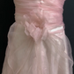 Blush Pink Spaghetti Strap Long Elegant Romantic Gown, Fitted Waist, Wedding & Bridal Dress gh8298