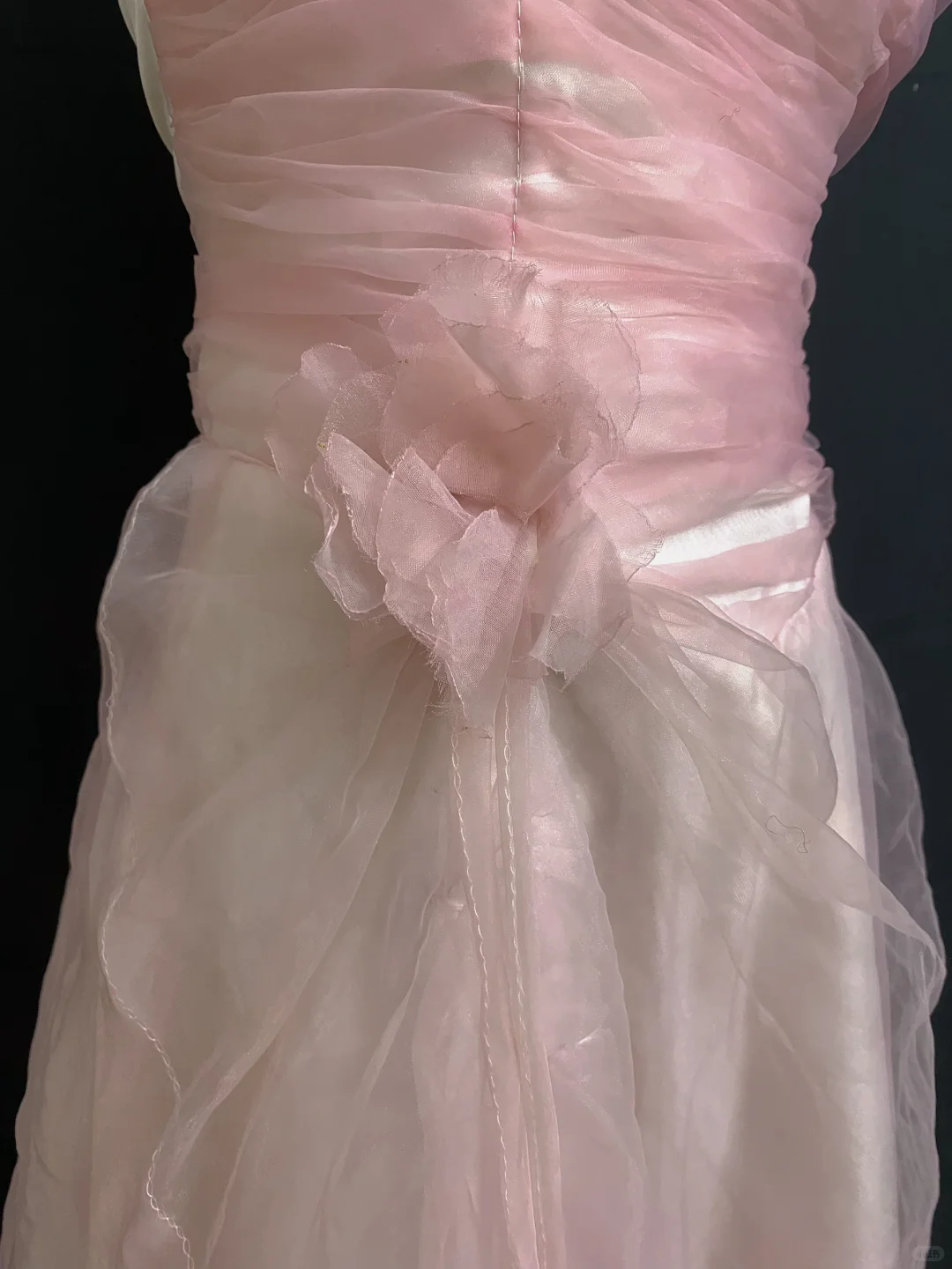 Blush Pink Spaghetti Strap Long Elegant Romantic Gown, Fitted Waist, Wedding & Bridal Dress gh8298