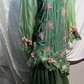 Elegant Vintage Green Long Sleeve Embroidered Prom & Evening Party Dress gh8541