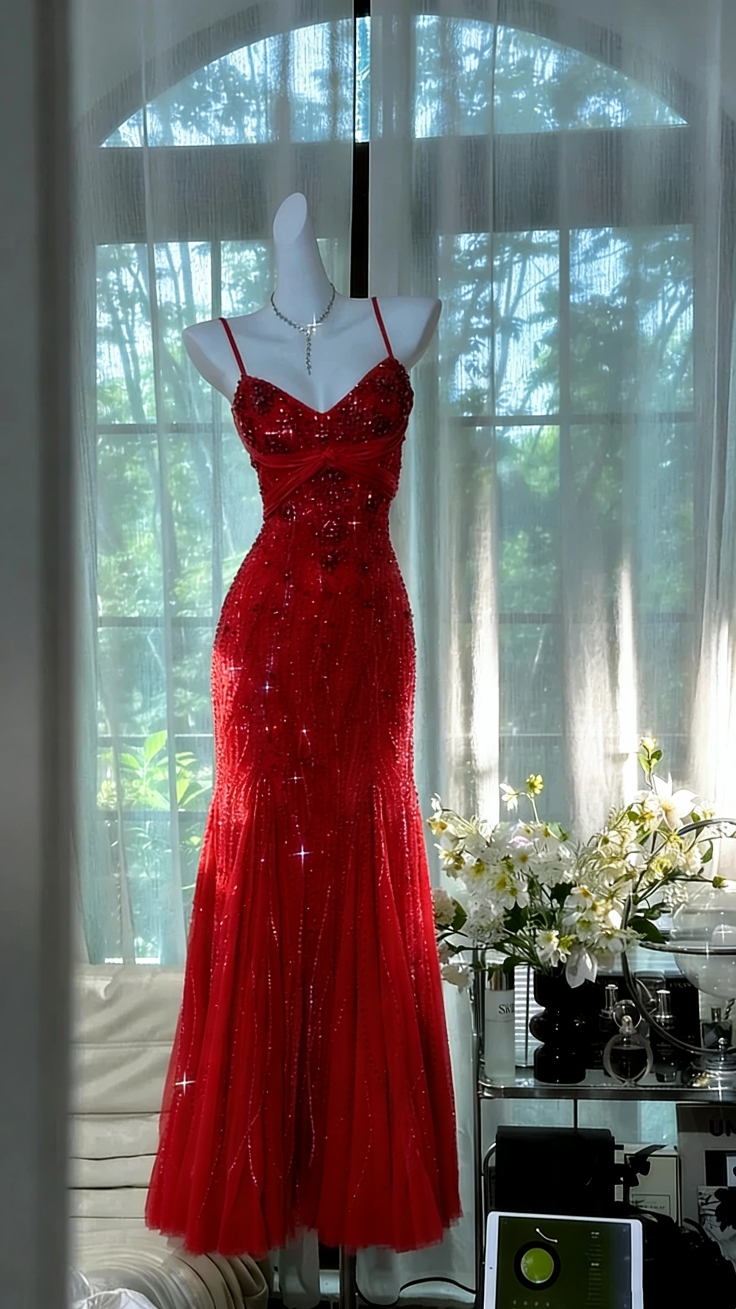 Vintage Beading Long Elegant Chiffon Homecoming Dress Ball Dress Evening Dress Birthday Party Dress Date Dress Prom Dress gh4681