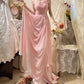Rosa Mode Eine Schulter Lange Chiffon Ballkleid Abendkleid gh4430