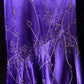 Purple Gorgeous Vintage God Shining Elegant Exquisite Rhinestone Beaded Satin Long Floor Length Slim Fairy Ball Gown Evening Dress Party Dress Prom Dress gh3853