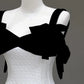 Girlhomeshops - Schwarzes, elegantes, klassisches Hepburn-Stil, langes Satin-Ballkleid, Abendkleid, Partykleid, gh5121