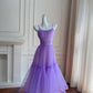 Mintgrünes, fließendes, langes Chiffon-Ballkleid für Geburtstagspartys, gh4405