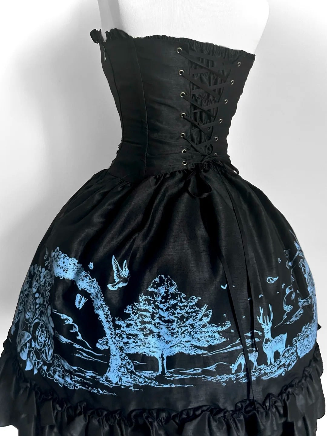 Girlhomeshops-Schwarzes Prinzessinnen-Mode-Kurzes Chiffon-Heimkehrkleid Geburtstagspartykleid gh5418