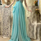 Blaues, perlenbesetztes, wunderschönes Meerjungfrau-Lang-Chiffon-Ballkleid mit Abendkleid und Partykleid gh4441