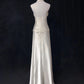 Ivory White Vintage Long Satin Elegant Ball Gown Evening Dress Graduation Dress Wedding Dress gh4490