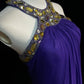 Purple Vintage Fashion Elegant Exquisite Gem Rhinestone Beading Long Floor Length Tulle Ball Gown Evening Dress Party Dress Prom Dress gh3863