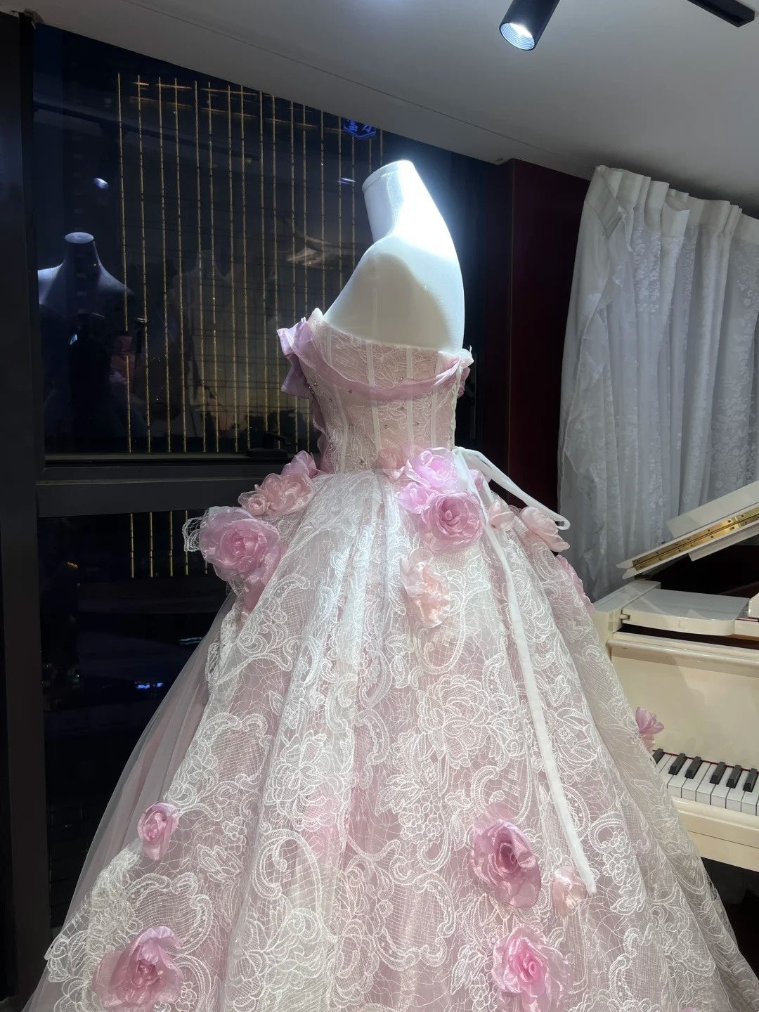 Une robe de princesse féérique ! Une robe girly 🌸 Une robe de fée rose à fleurs qui déborde de charme féminin gh6731