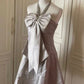Rosa schönes und elegantes kurzes Heimkehrkleid mit Schleife, Rock, Ballkleid, Abendkleid gh4335