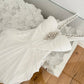 Weißes schweres Diamant-Neckholder-Kleid, langes Chiffon-Ballkleid, Abendkleid, Ballkleid, gh4333