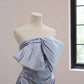 Girlhomeshops-Blaues, modisches, langes Satin-Ballkleid, Abendkleid gh5070