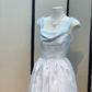 Light blue elegant girl homecoming dress long satin prom dress evening dress party dress birthday dress bridesmaid dress gh4544