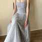 girlhomeshops – Hellblaues, schlichtes und elegantes, langes Ballkleid aus Tüll, gh5605