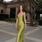 Olive Green Fashion Elegant Strap Long satin Slim Ankle-Length Prom Dress Evening Gown Party Dress gh3635