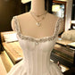 Girlhomeshops - Robe de princesse courte en satin blanc, robe de soirée d'anniversaire, robe de huitième année gh5295