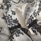 Schwarzes Schwanen-Spitzen-Blumen-Lang-Tüll-Prinzessin-Ballkleid-Abendkleid-Brautkleid gh4324