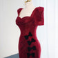 Red gorgeous shiny long floor-length sequined ball gown evening gown graduation gown gh4551