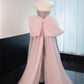 Robe de soirée longue à paillettes argentée et brillante, avec nœud rose, robe de bal, robe de remise de diplôme, gh4552