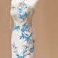 White Luxury Gorgeous Shiny Unique Fashion Elegant Exquisite Floral Bamboo Beads Sequins Suspender Long Ball Dress Evening Dress Bridal Wedding Reception Dress Prom Dress gh4026