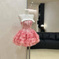 Blaues Homecoming-Kleid, kurz, Chiffon, Ballkleid, Abendkleid, Geburtstagskleid, gh4526