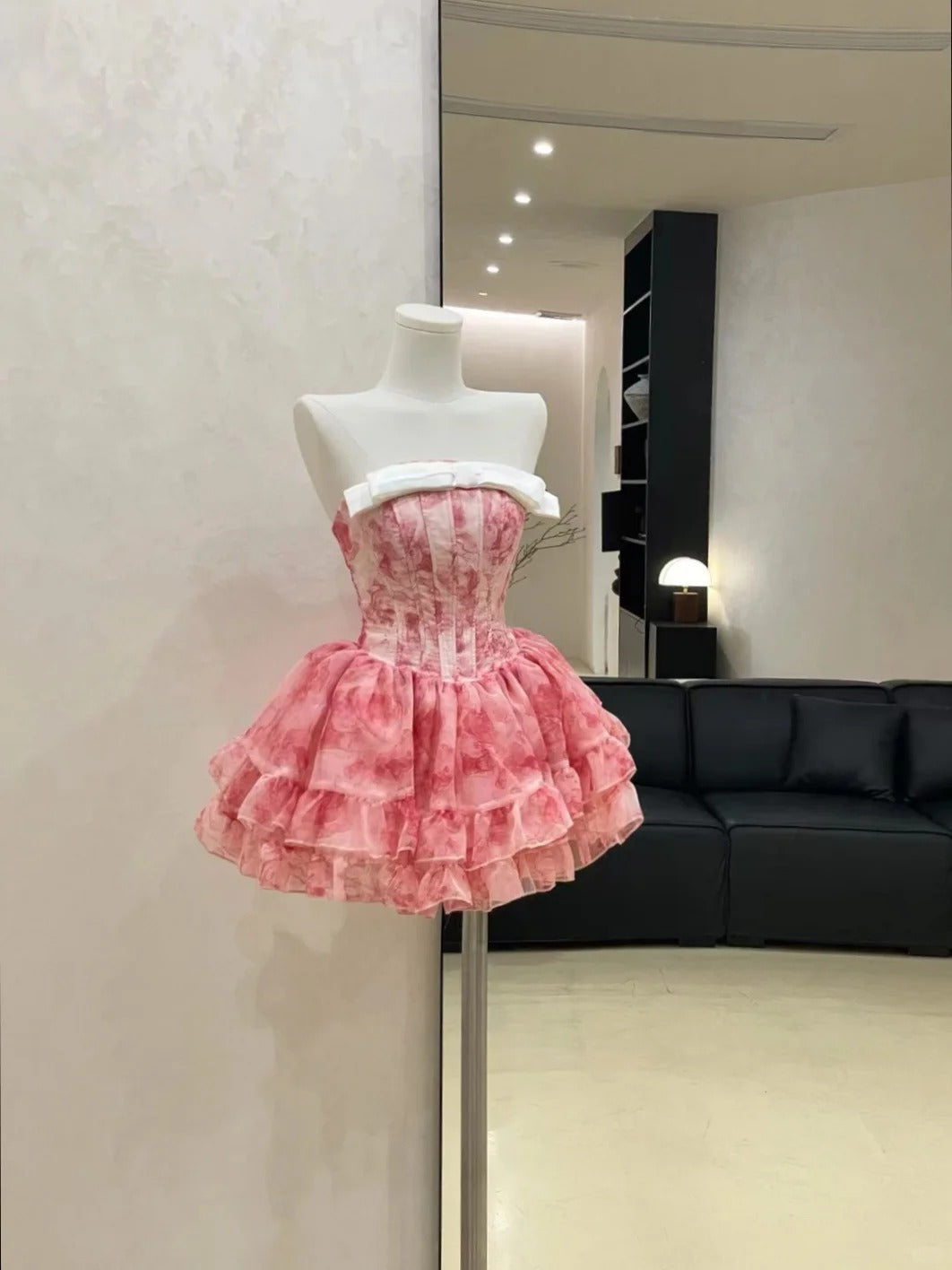 Blaues Homecoming-Kleid, kurz, Chiffon, Ballkleid, Abendkleid, Geburtstagskleid, gh4526