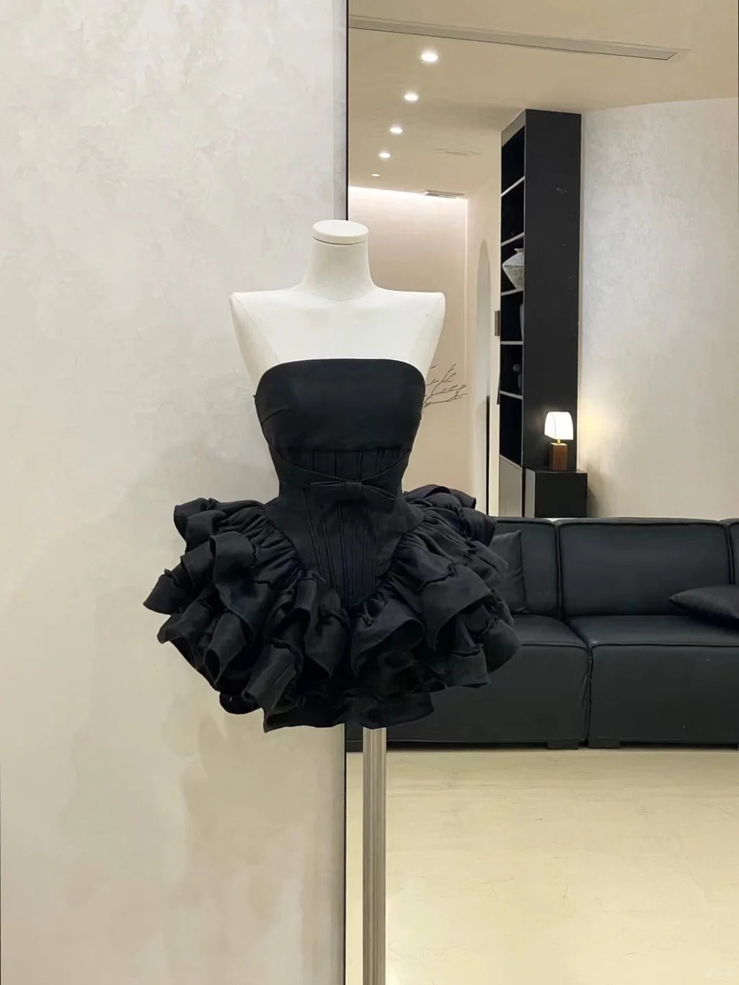 Rosa/Schwarzes Homecoming-Kleid, kurzes Satin-Ballkleid, Abendkleid, Geburtstagskleid, gh4525