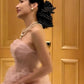 Robe de soirée longue rose brillante et élégante pour remise de diplômes gh6815