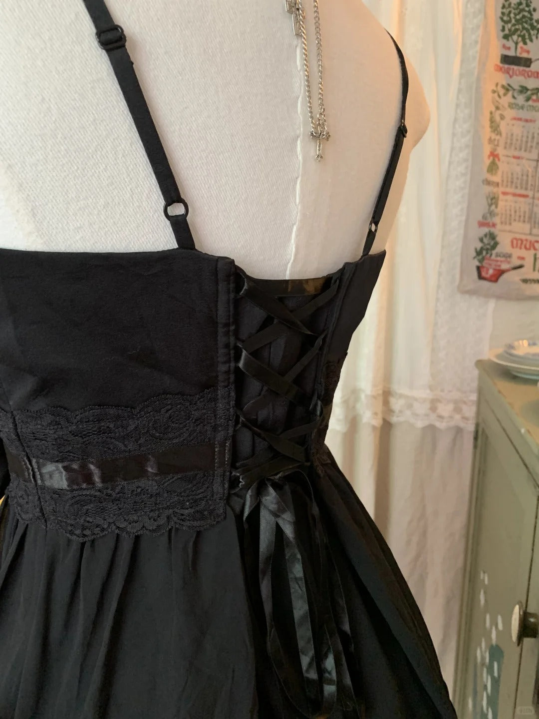 Black sweet cute short chiffon exquisite lace bow tie homecoming dress evening dress birthday party dress prom dress ball gown gh3922