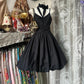 Black retro elegant simple fashion short homecoming dress birthday party dress prom dress gh4775