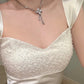 White, Simple Yet Elegant Long Bridesmaid Dress, Birthday Party Dress gh7081