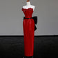 Girlhomeshops - Robe de soirée longue rouge brillante à paillettes gh5120