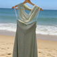 Mint Green 3D Flower A-Line Mini Dress - Spring Fresh Style Gown gh6965