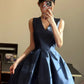 Robe de soirée courte en satin gh6640