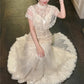 girlhomeshops-Birthday dress Lace Embroidery High-neck Gown, Retro Elegance Shows Feminine Softness gh5898