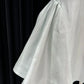 Eisblaues, geblümtes, kurzes Satinkleid für den Schulanfang, Geburtstagspartykleid gh4648