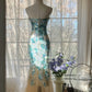 Blue Gorgeous Shiny Exquisite Beaded Long Chiffon Tulle Sequin Ball Gown Evening Gown Party Gown Birthday Gown Date Gown gh4162