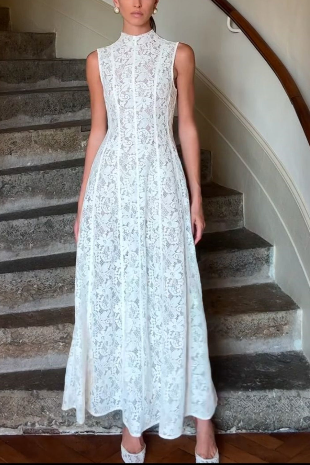 girlhomeshops - Robe de bal longue et fine en dentelle blanche exquise gh5931