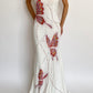girlhomeshops - Elegantes langes Chiffon-Partykleid mit Schmetterlingen gh6108