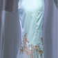 ✨Girlhomeshops-Mint Green 3D Floral Lace Spaghetti Strap Midi Mermaid Party Dress gh10028
