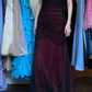 Burgundy Black Vintage Prom Dress Sleeveless Deep V Hand Beaded Ruched Tulle Mermaid Long Evening Gown With Pockets gh9624